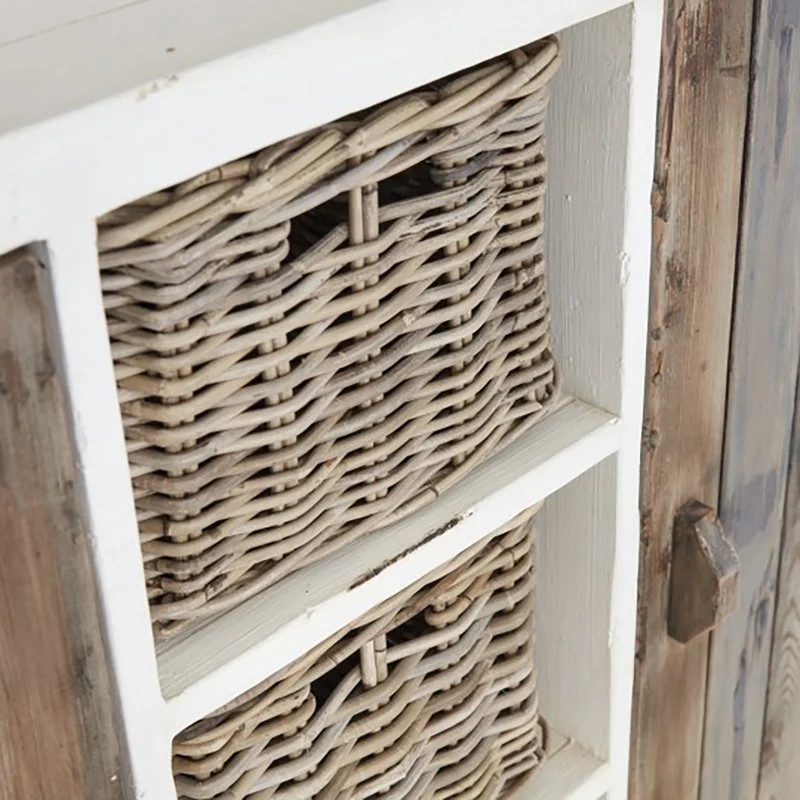 Vaisselier en bois recyclé massif 140 cm