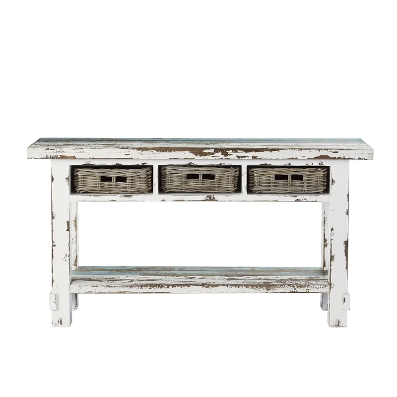 Console en bois recyclé massif 150 cm
