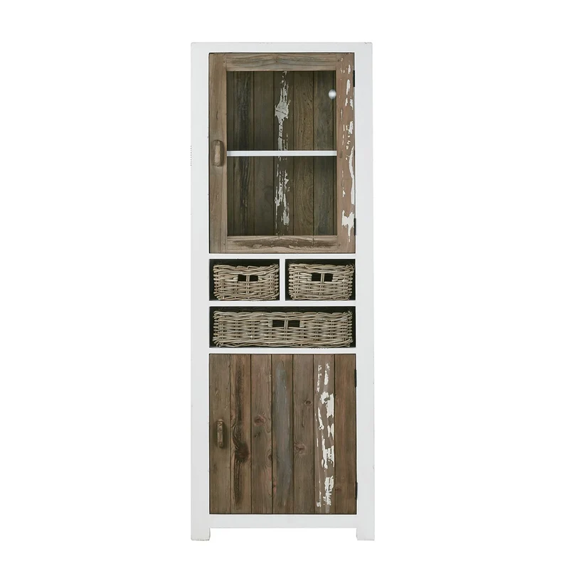 Vaisselier en bois recyclé massif 70 cm