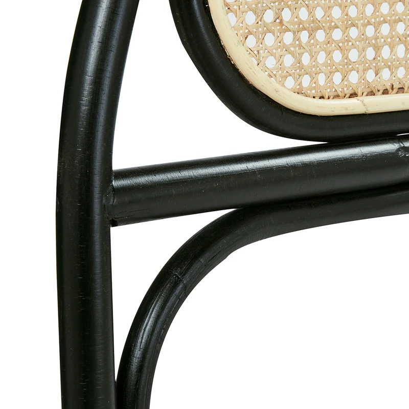 Tête de lit en cannage et rotin noir 160 cm
