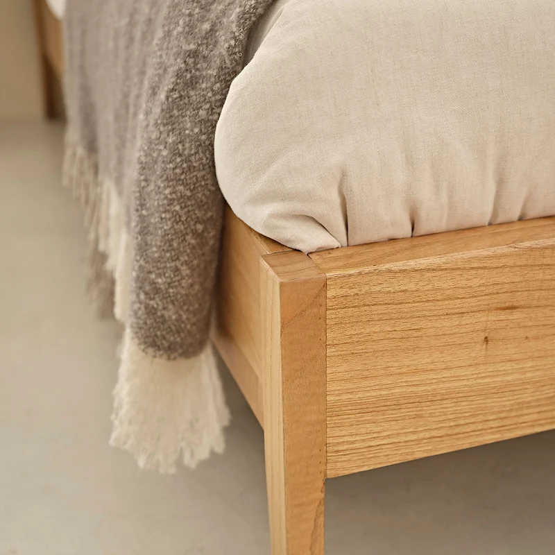 Lit en mindi massif 160 cm avec sommier