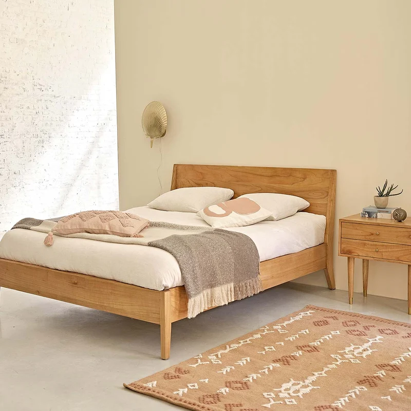 Lit en mindi massif 160 cm avec sommier