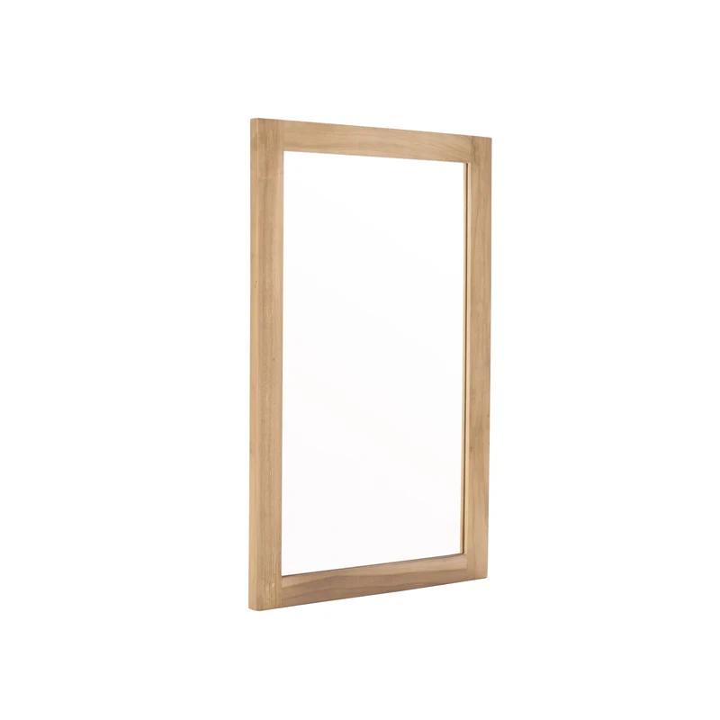 Miroir en teck massif rectangulaire 80x50 cm