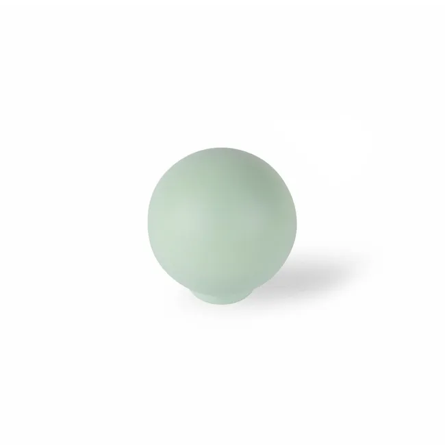 Bouton de meuble rond Boule, abs vert mat, Diam.25 mm
