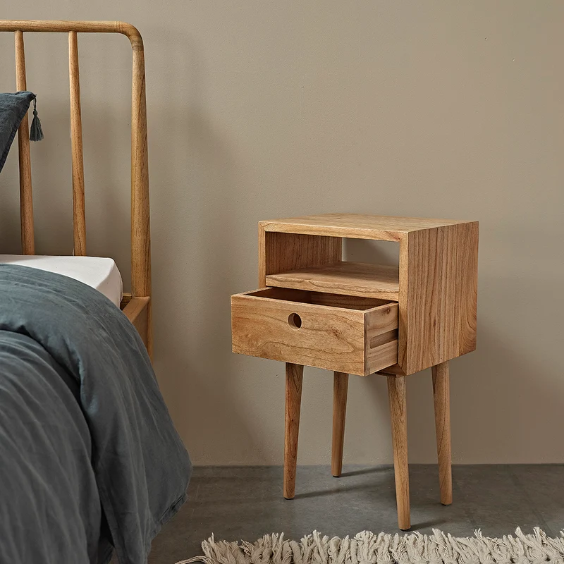 Table de chevet en mindi massif 65 cm