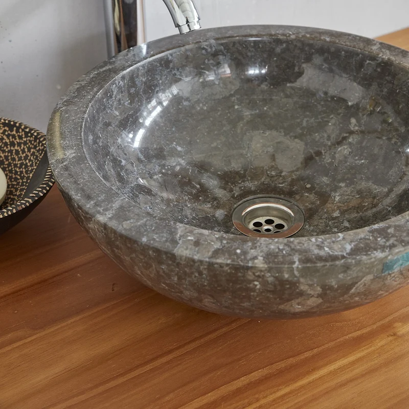 Meuble sous vasque en teck massif 120 cm
