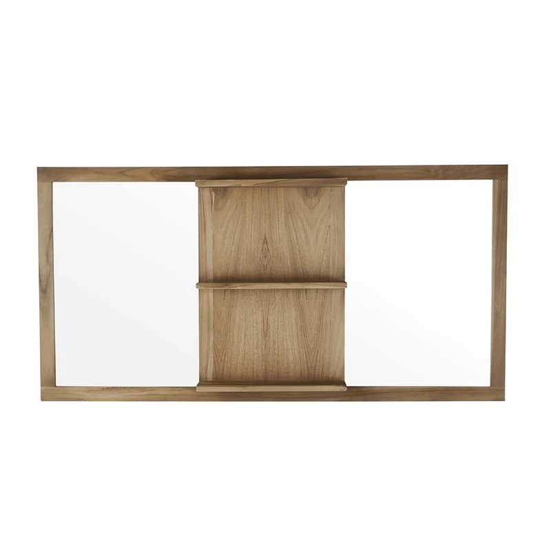 Miroir en teck massif rectangulaire 160x80 cm