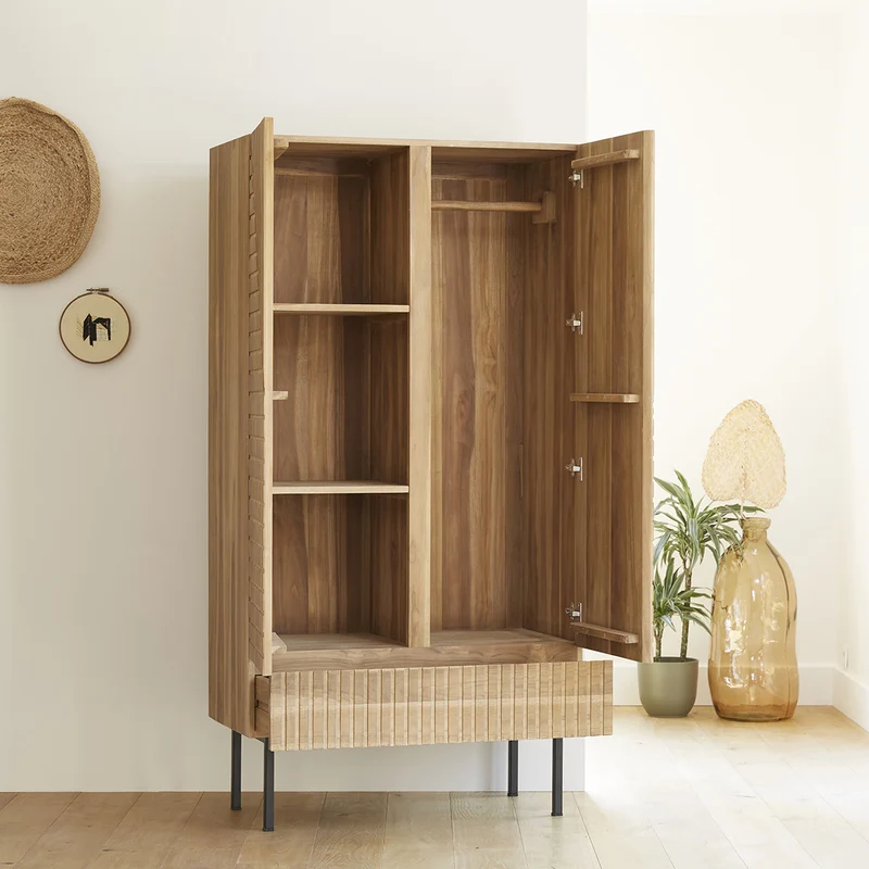 Armoire en teck massif 95 cm