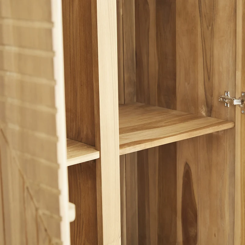 Armoire en teck massif 100 cm