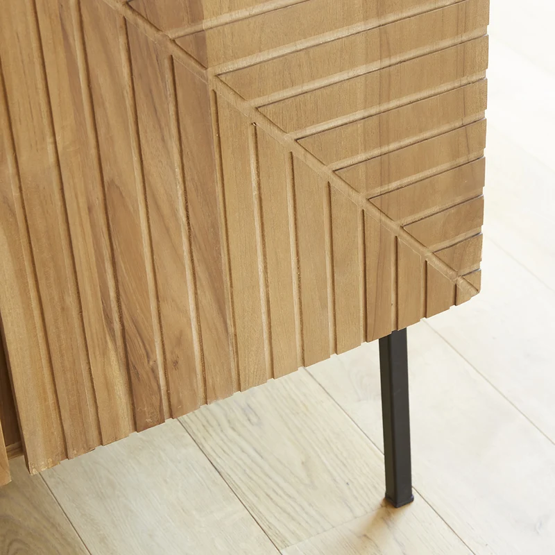 Armoire en teck massif 100 cm