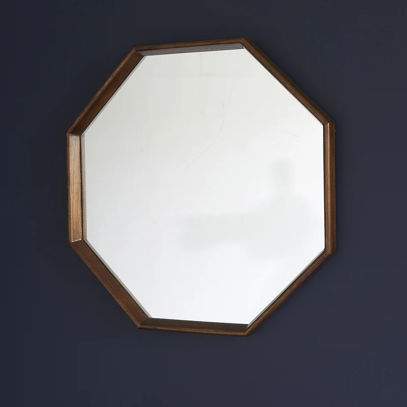 Miroir en mindi massif octogonal 60 cm