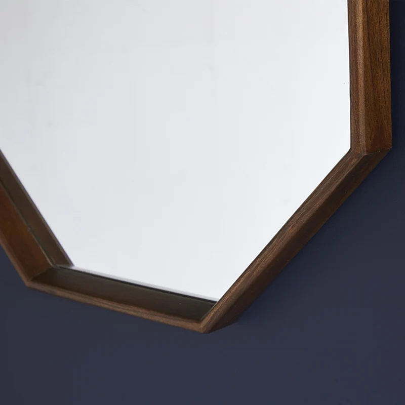 Miroir en mindi massif octogonal 60 cm