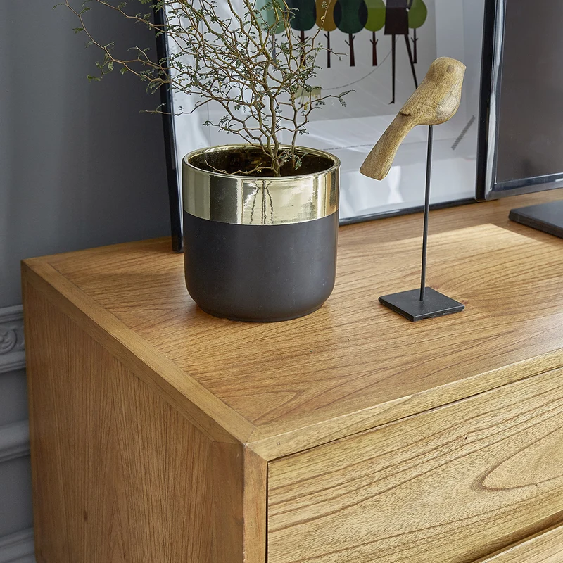 Meuble TV en mindi massif 140 cm