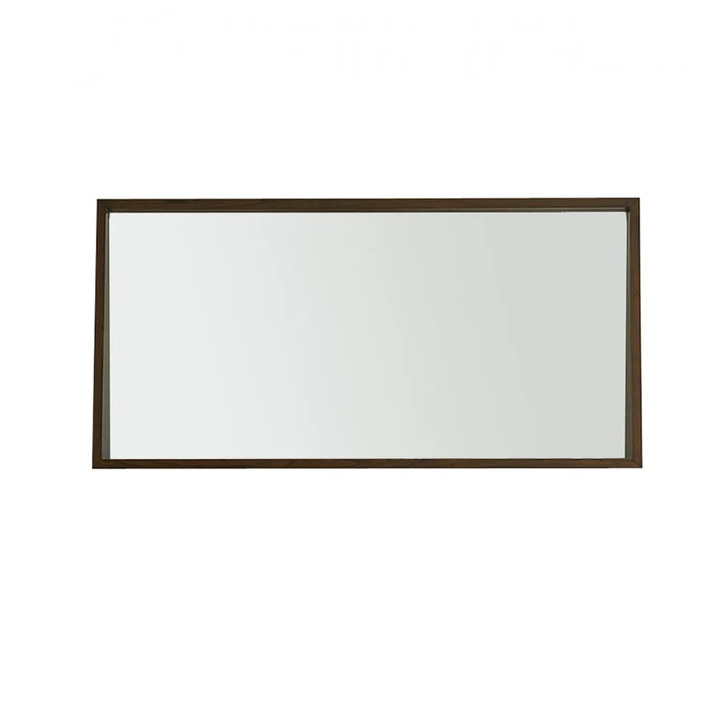 Miroir en mindi massif finition noyer 135x67 cm