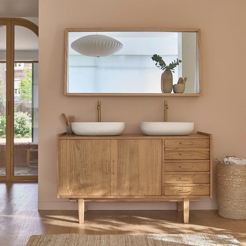 Miroir en mindi massif 135x67 cm