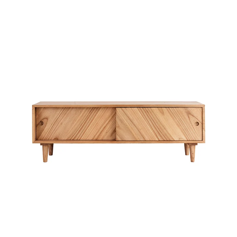 Meuble TV en mindi massif 135 cm