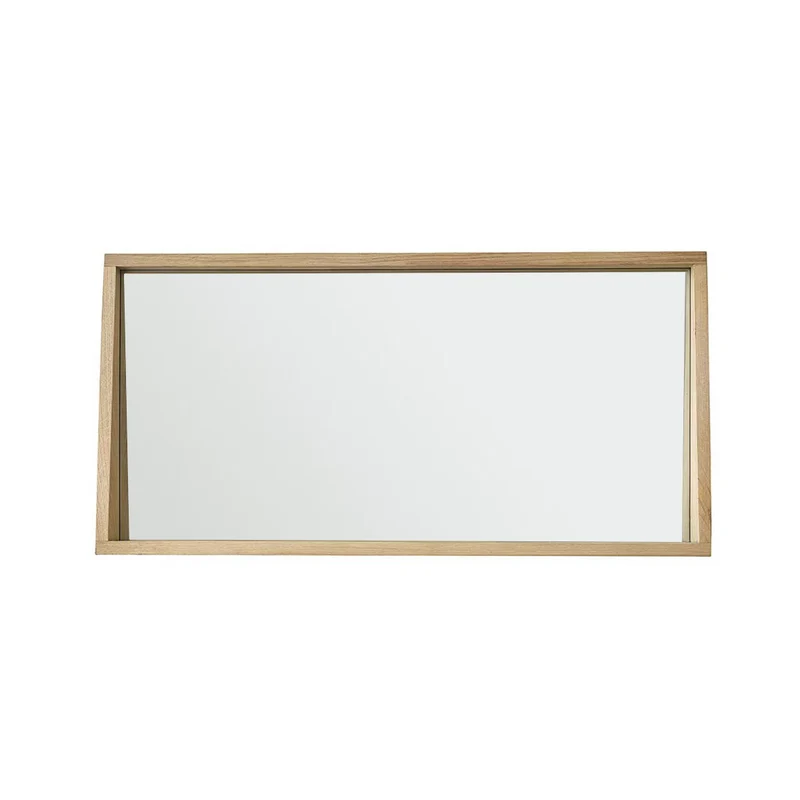 Miroir rectangulaire en chêne 100x50 cm