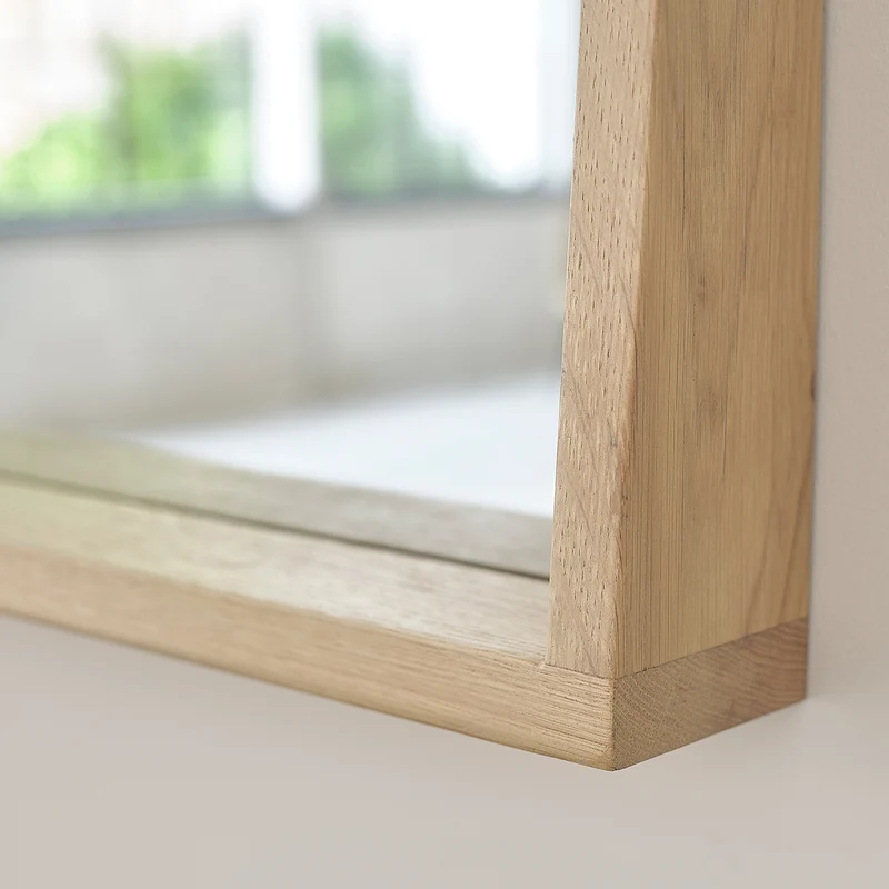 Miroir rectangulaire en chêne 100x50 cm
