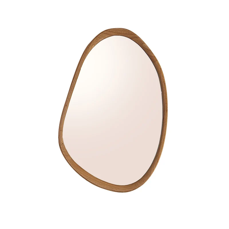 Miroir de décoration en mindi massif 90 cm