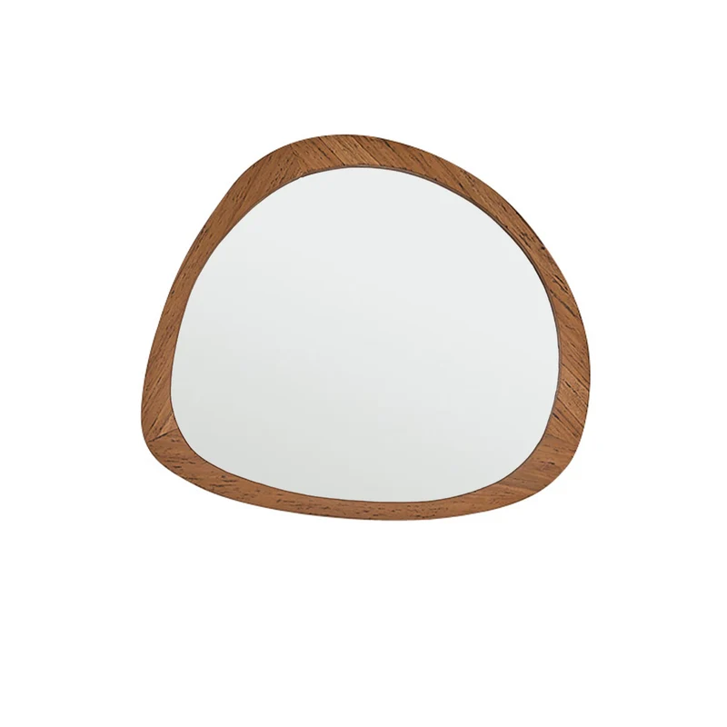 Miroir en teck massif recyclé 70 cm