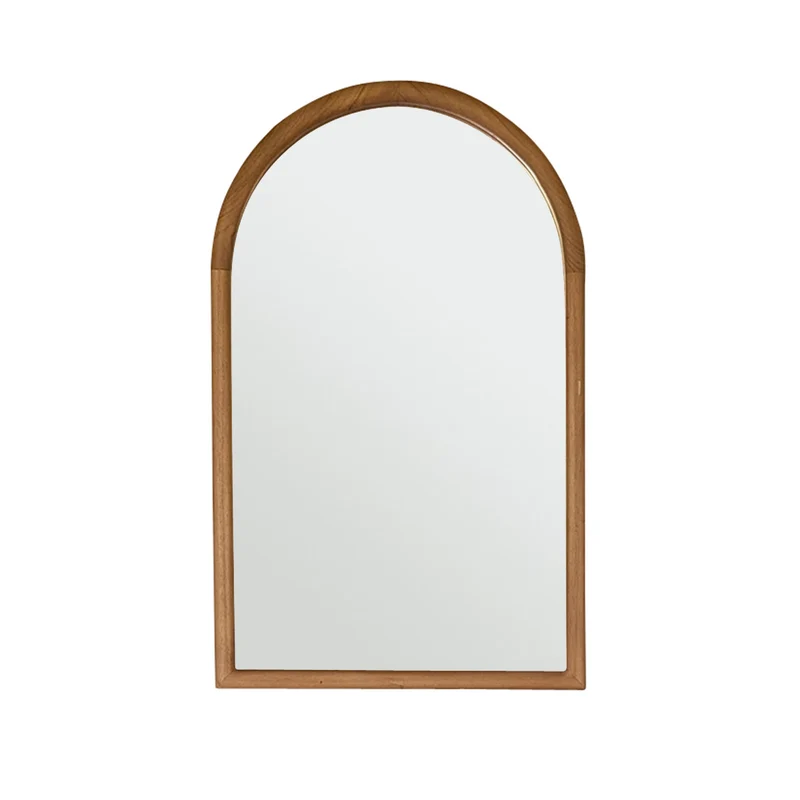 Miroir en teck massif 80x50 cm