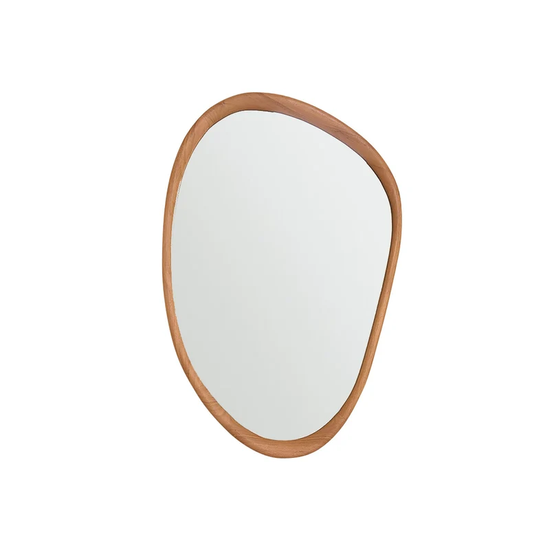 Miroir en teck massif 90x60 cm