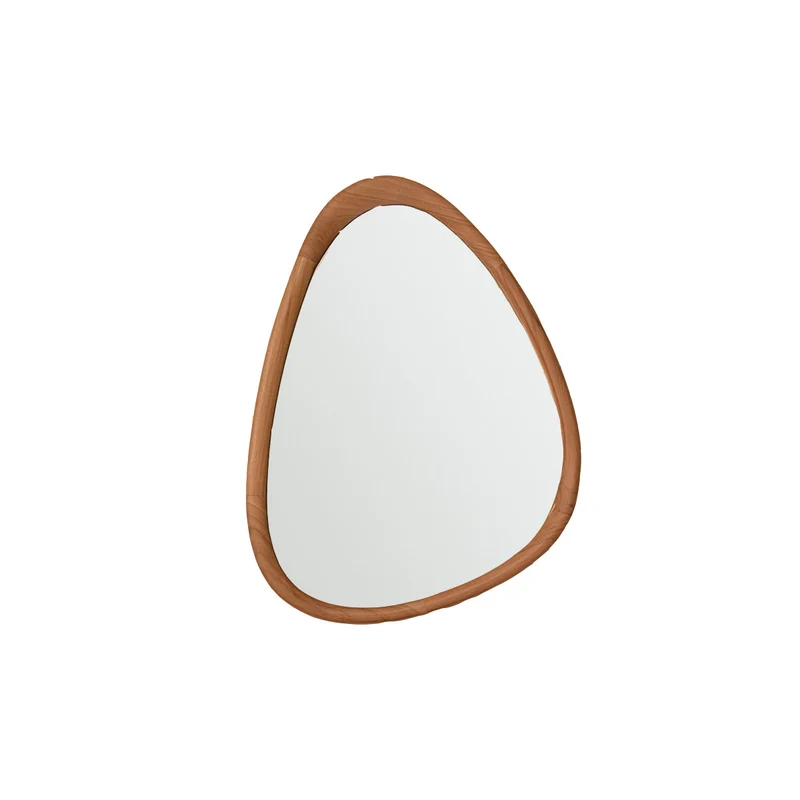 Miroir en teck massif 75x60 cm