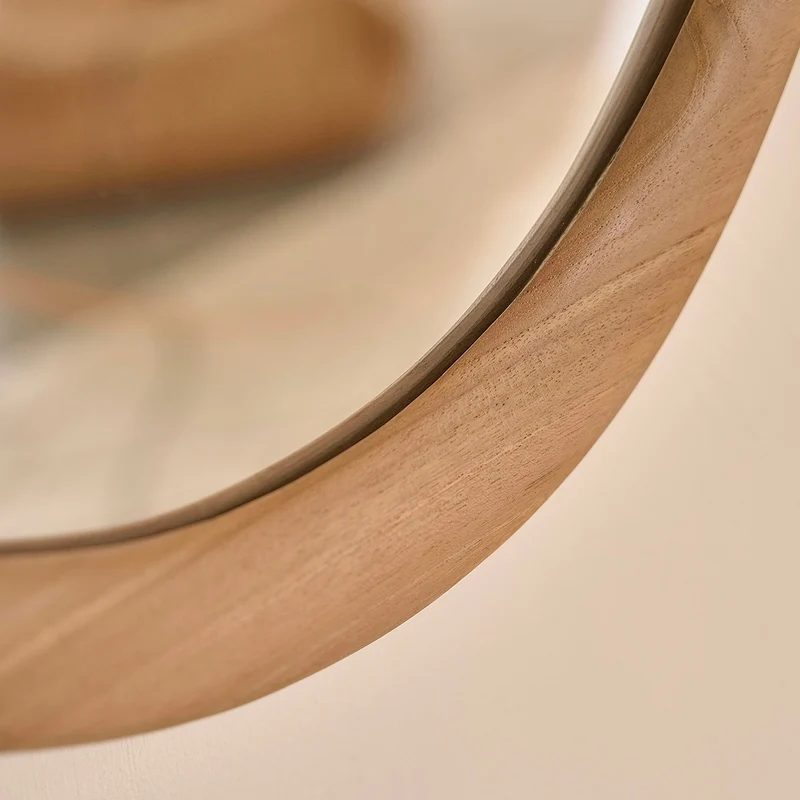 Miroir en teck massif 75x60 cm