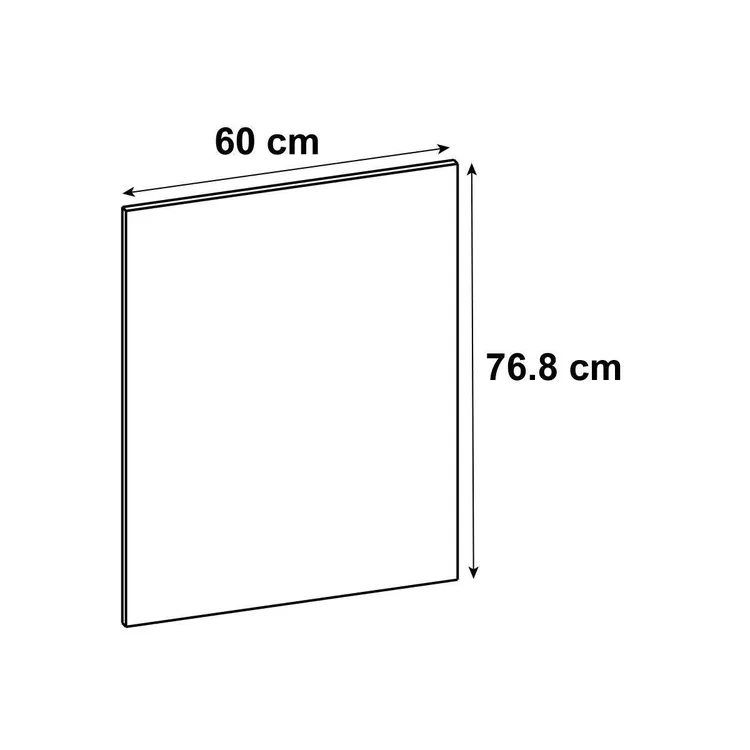 Joue Tokyo, blanc brillant, H.76.8 x l.60 cm