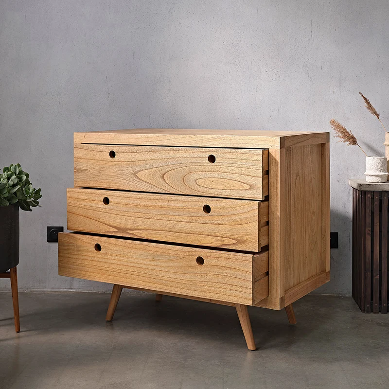Commode en mindi massif 110 cm