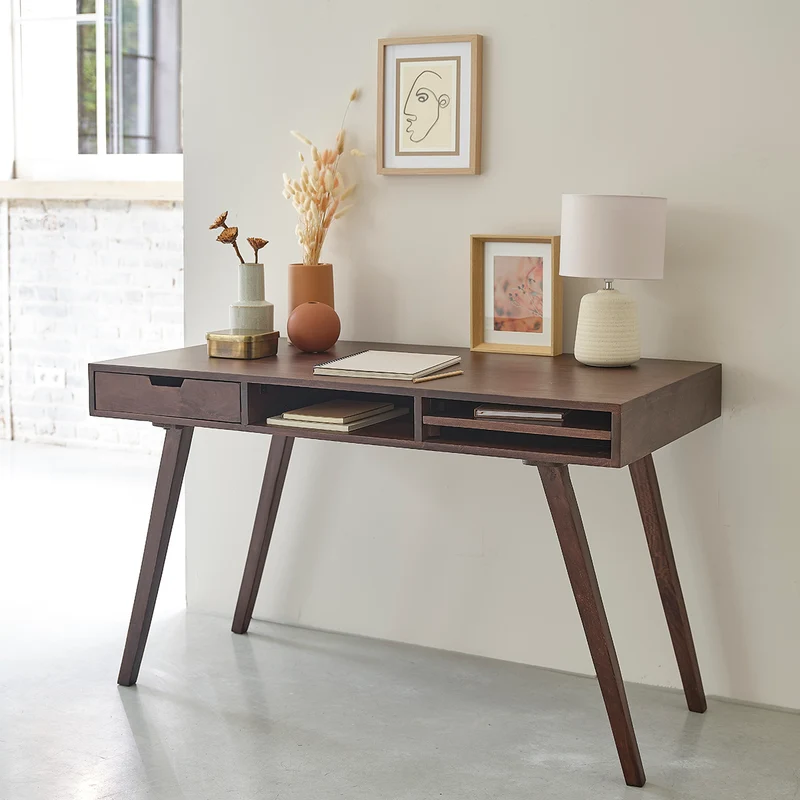 Bureau en manguier massif 120 cm