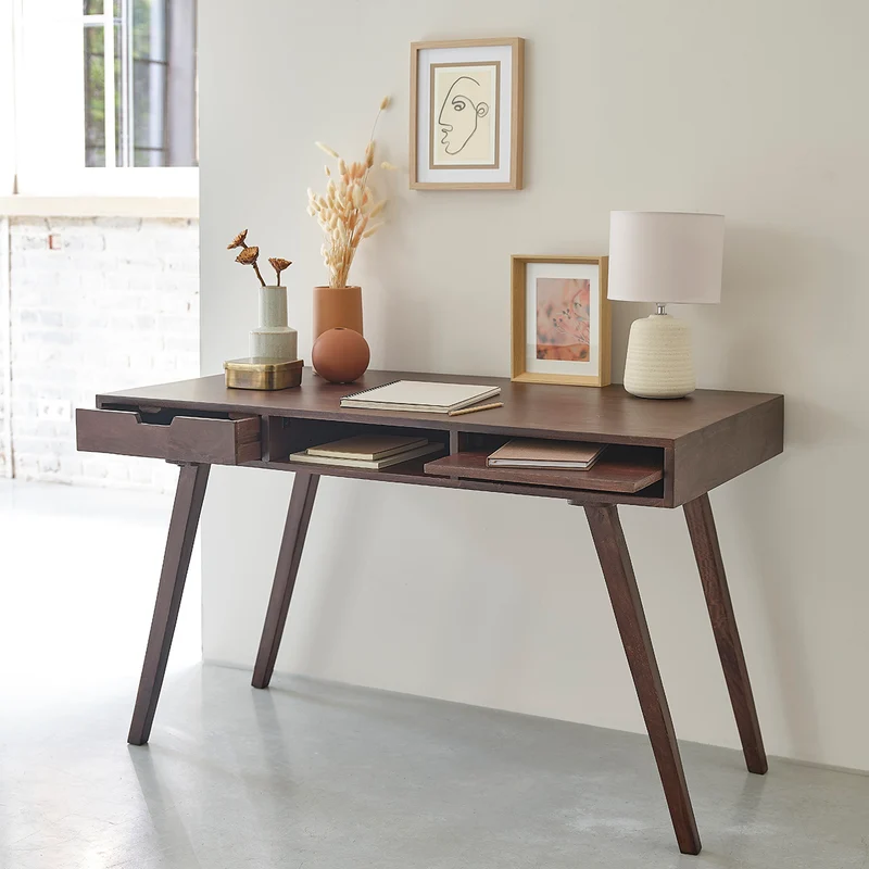 Bureau en manguier massif 120 cm