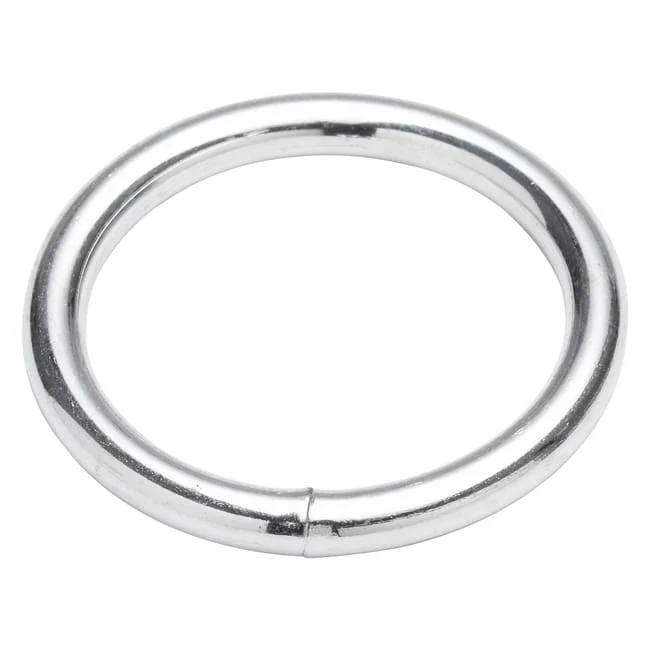Lot de 4 anneaux soudés acier zingué STANDERS D.30 Ep.4 mm