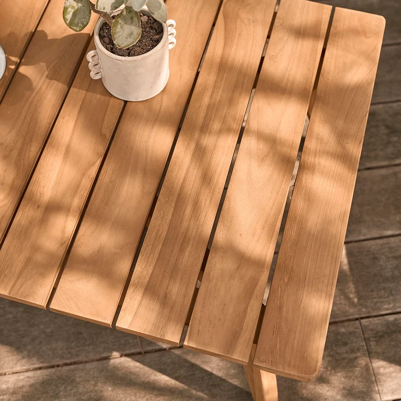 Table basse de jardin en teck massif