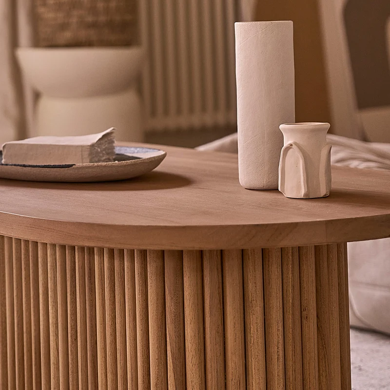 Table basse en teck massif 120 cm