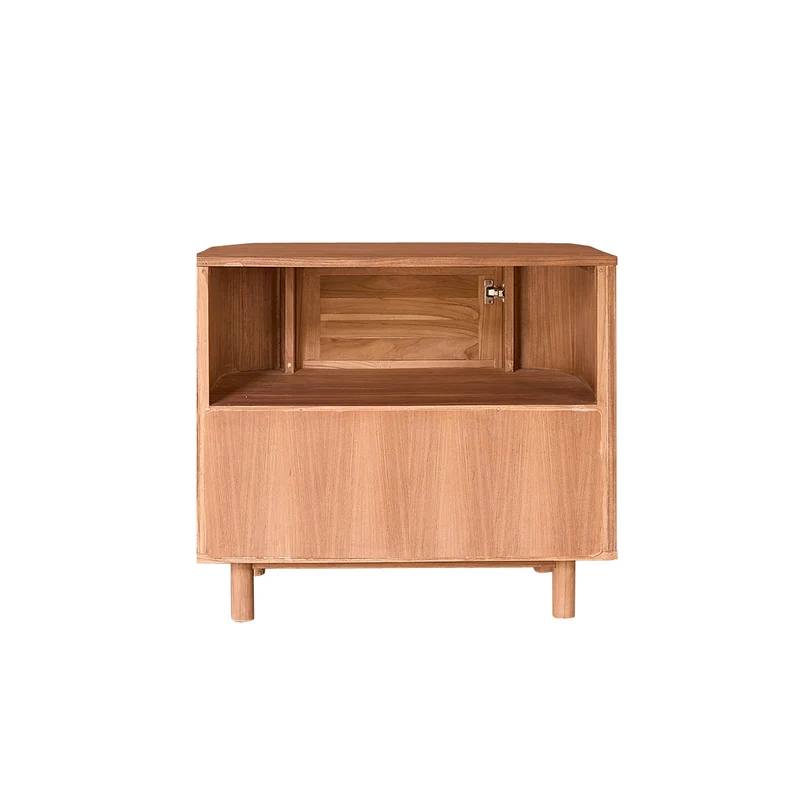 Meuble sous vasque en teck massif 90 cm