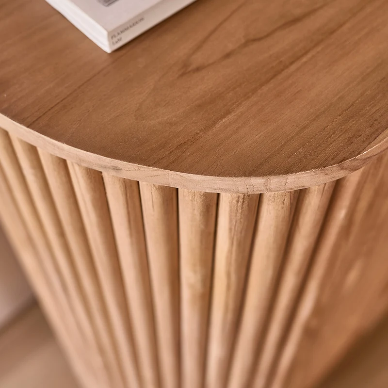 Meuble bar en teck massif 90 cm