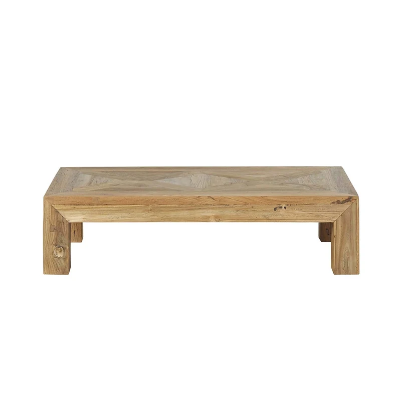 Table basse en teck massif recyclé 120 cm