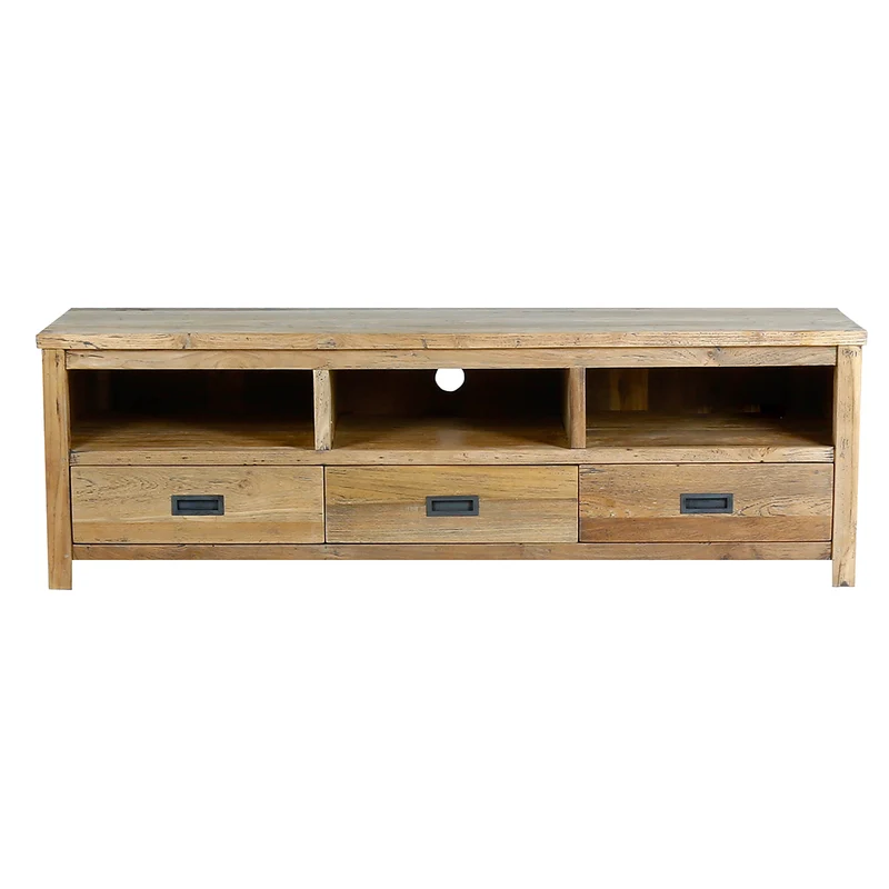 Meuble TV en teck massif recyclé 160 cm