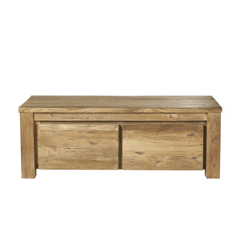 Table basse en teck massif recyclé 120 cm