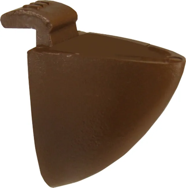 Lot de 8 taquets pour crémaillère, plastique brun