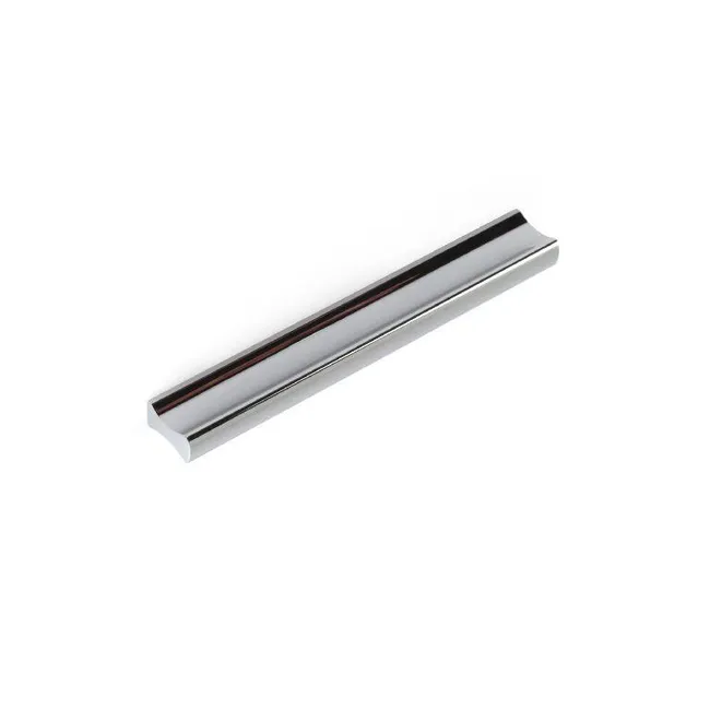 Poignée de meuble Vague, aluminium argent anodisé, entraxe 96 mm
