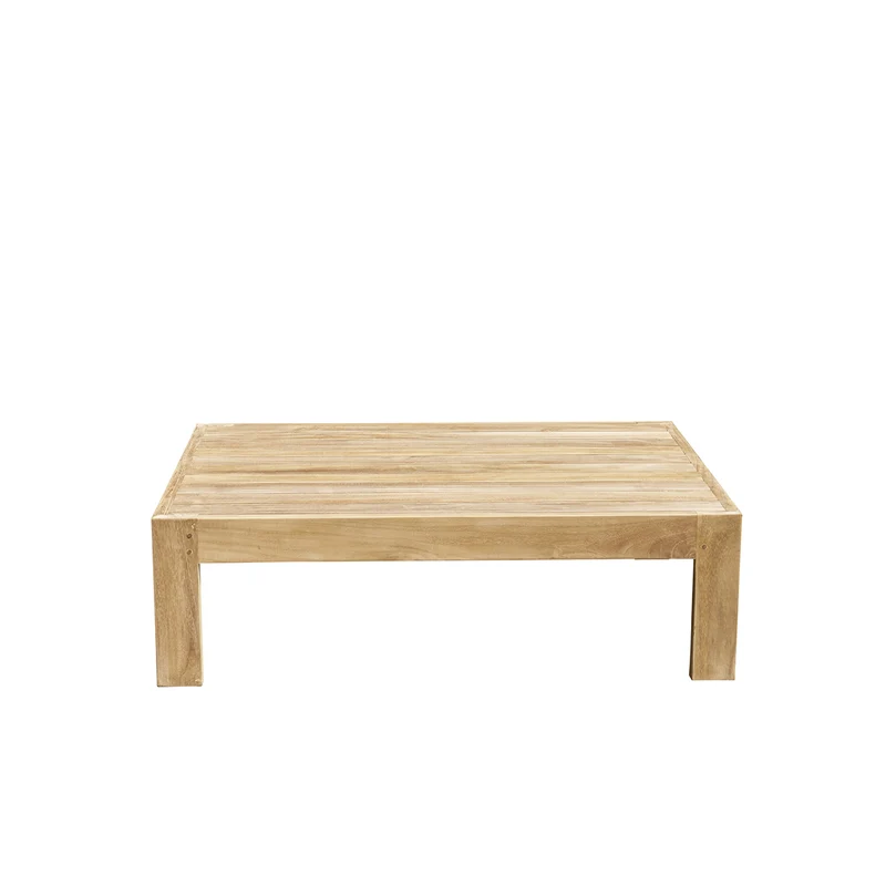 Table basse de jardin en teck 102 cm