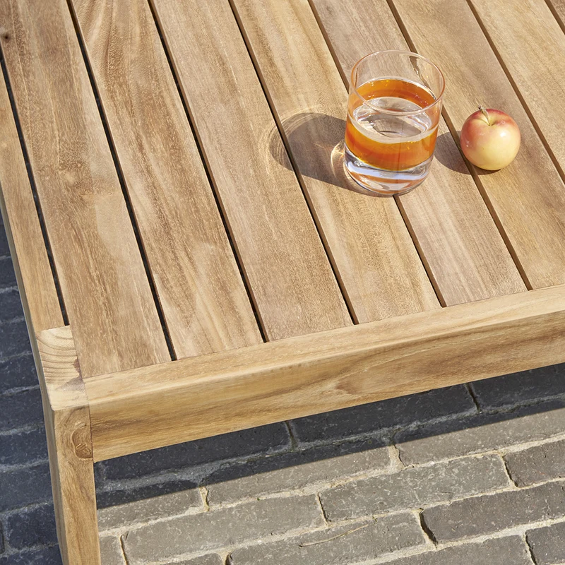 Table basse de jardin en teck 102 cm
