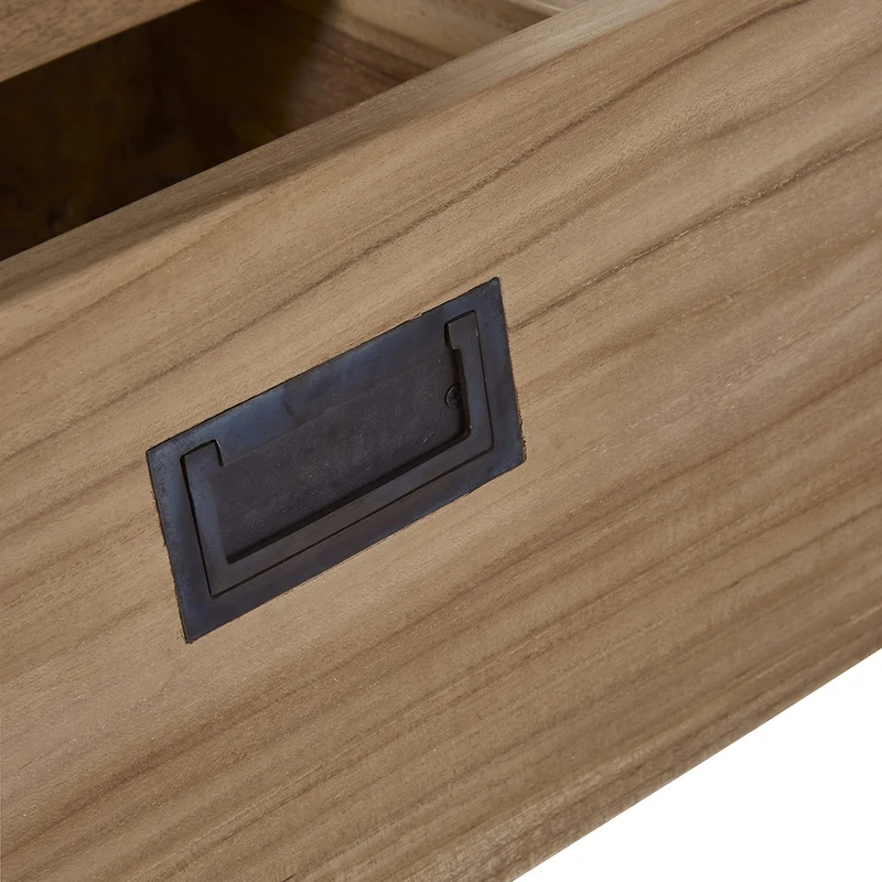 Table de chevet en teck massif 45 cm
