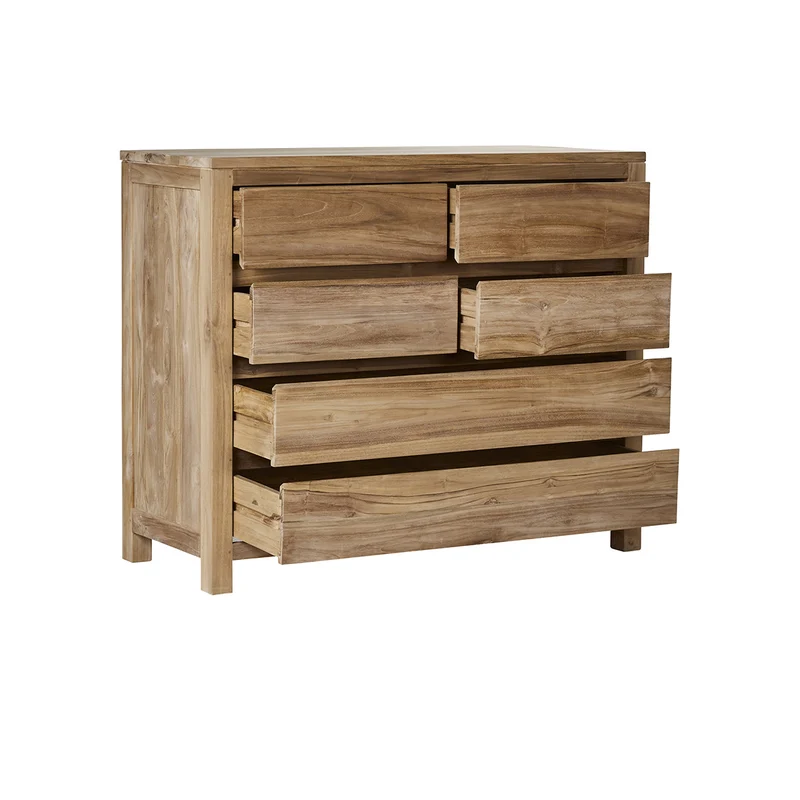 Commode en teck massif 120 cm