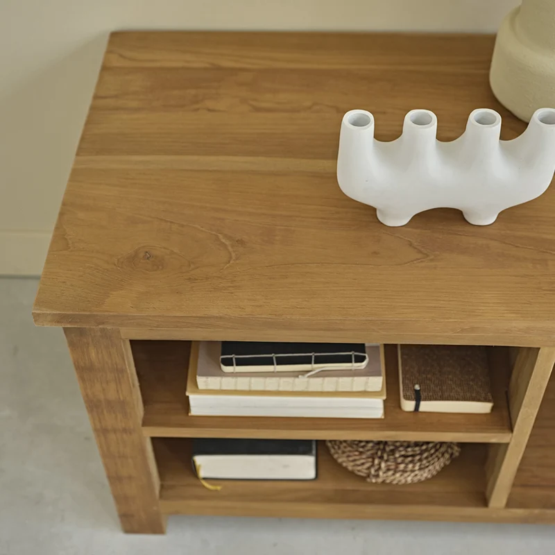 Meuble TV en teck massif 150 cm