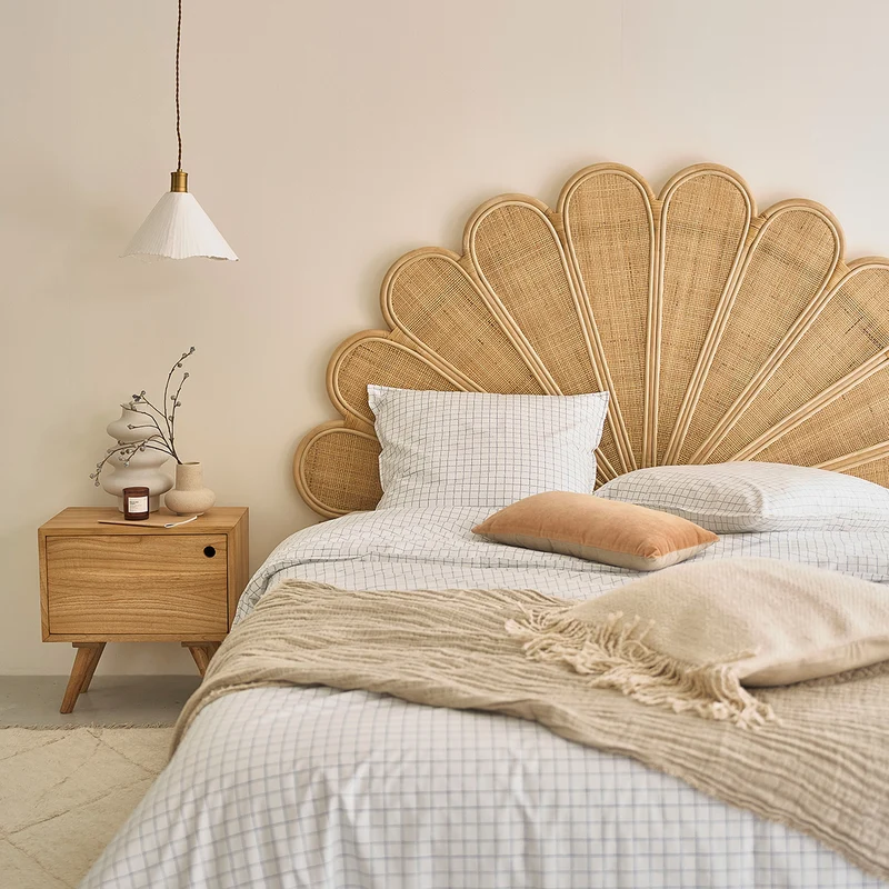 Tête de lit en rotin et cannage 180 cm
