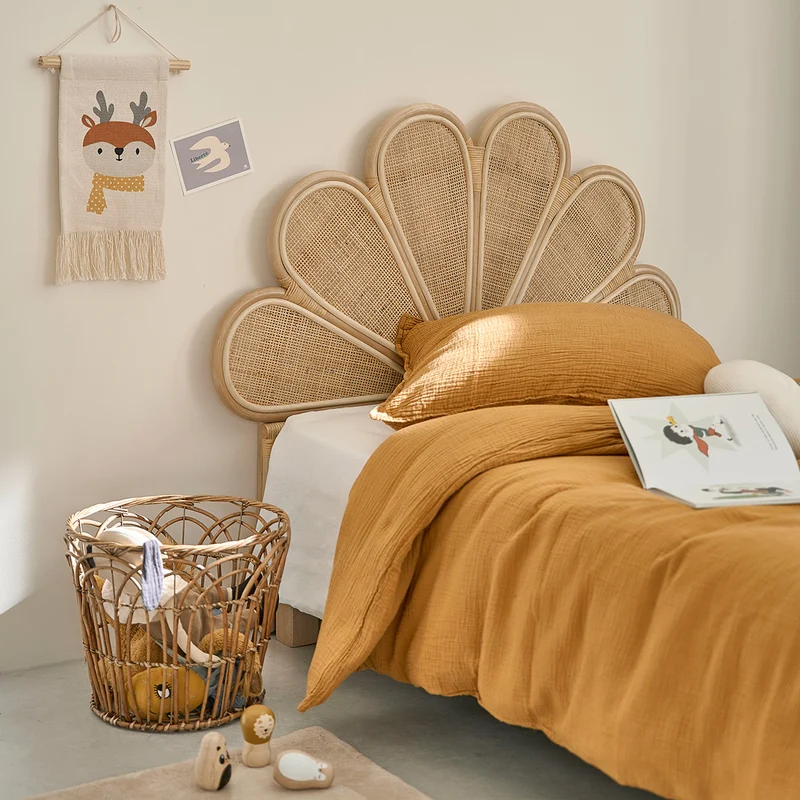 Tête de lit en rotin et cannage 90 cm