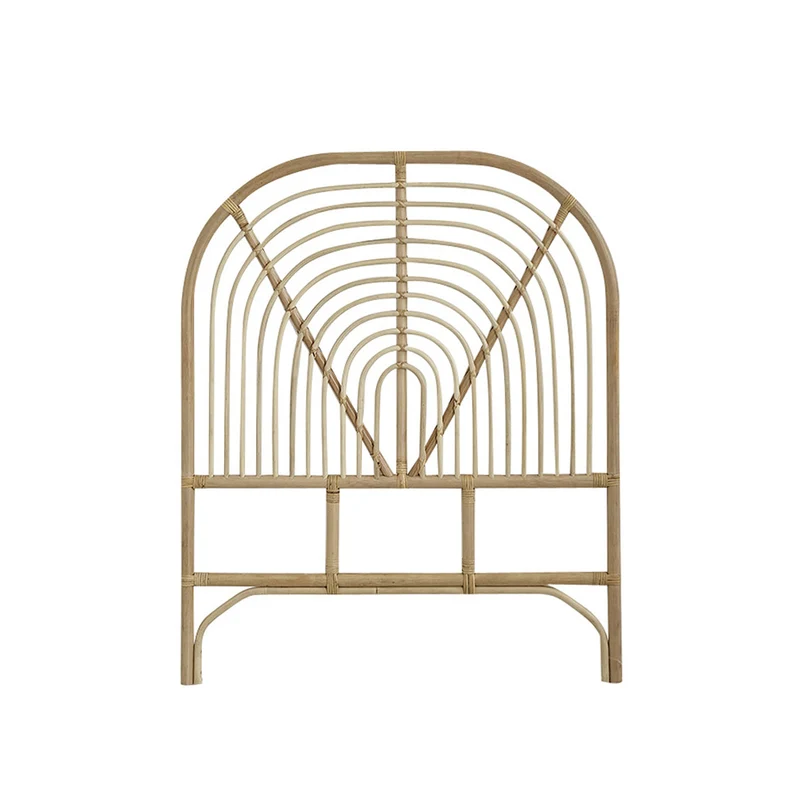 Tête de lit enfant arrondie en rotin 90 cm